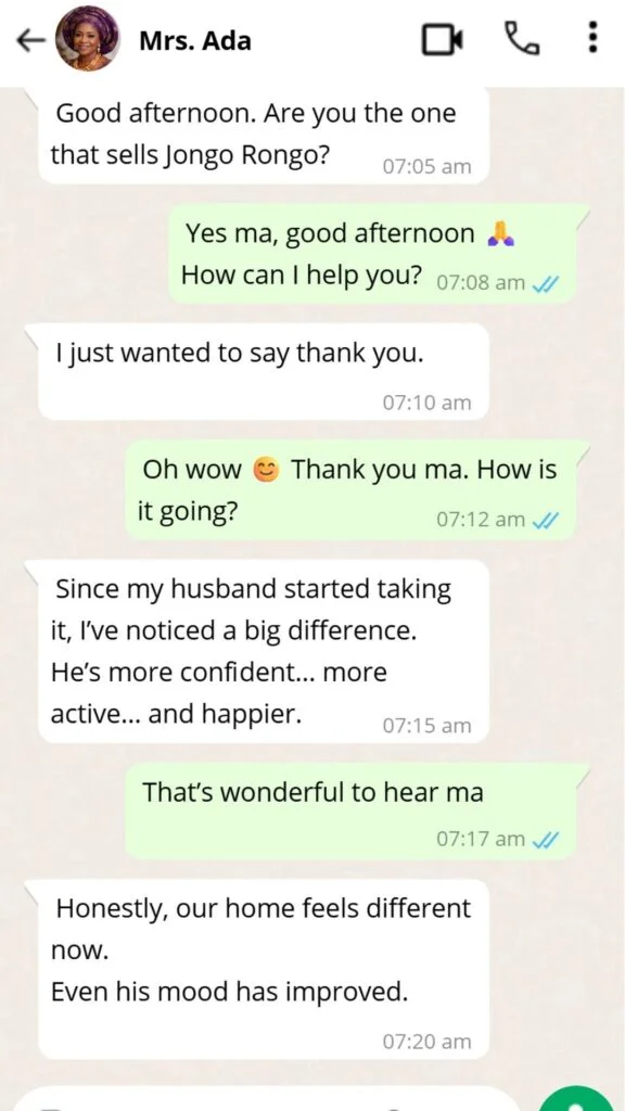 Customer WhatsApp Testimonial 3